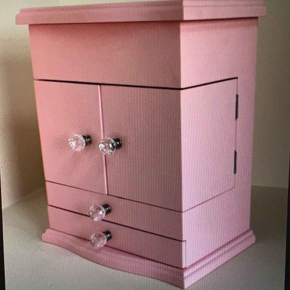Pottery barn kids pink Abigail jewelry box